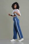 TIE White Stripe Denim