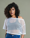 Sheer Mesh Crop Top