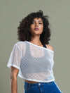 Sheer Mesh Crop Top