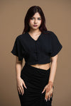 Flutter Fly Crop Blouse