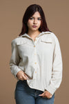 Ladies Oversized Linen Shirt