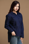 Ladies Oversized Linen Shirt