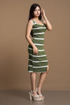 Aura Front Slit Short Dress