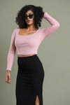 Sofia Side Slit Skirt